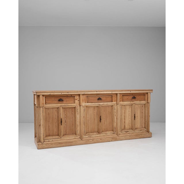 Wood 19th Century France Tan Wood Storage Cabinets & Cupboards For Sale - Image 7 of 11