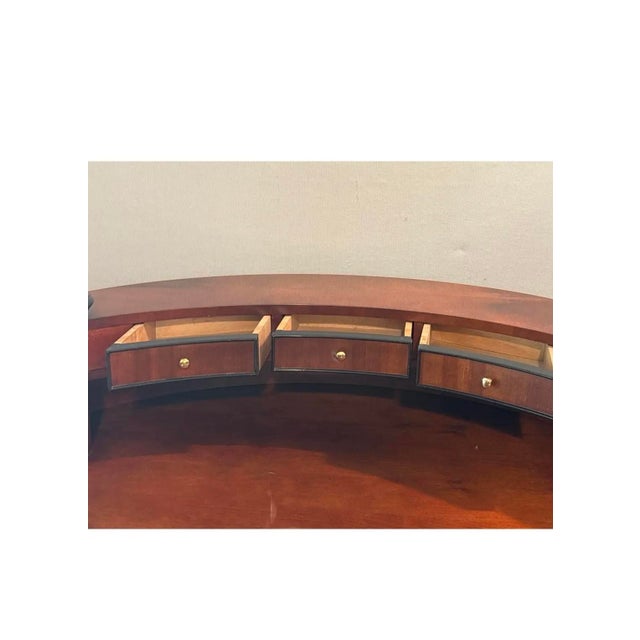 1990s Century Furniture Biedermeier Style Mahogany Desk For Sale - Image 9 of 9