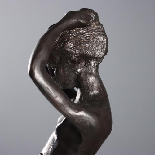 Bronze Girl Figurine by Paul Troubetzkoy For Sale - Image 4 of 9
