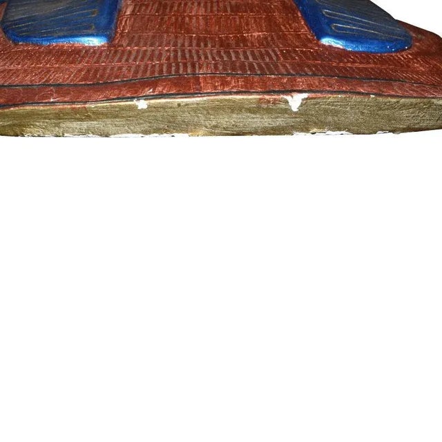 Mid 20th Century Plaster Egyptian Wall Hanging Bust of King Tut For Sale - Image 5 of 9