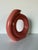 1980s 1980s Postmodern Sculptural Coral Pink Glazed Ceramic Vase by Jessica For Sale - Image 5 of 12
