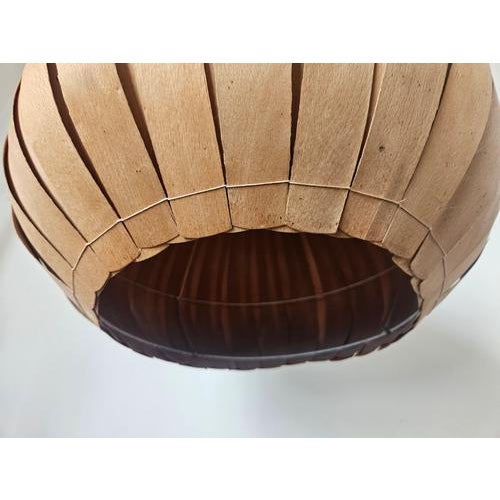 Mid-Century Modern Mid-Century Veneer Pendant in the style of Hans-Agne Jakobsson, Denmark, 1960s For Sale - Image 3 of 16