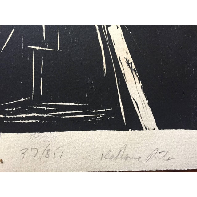 Abstract Expressionism Katherine Porter, Large Abstract Woodblock Print American Woman Modernist For Sale - Image 3 of 4