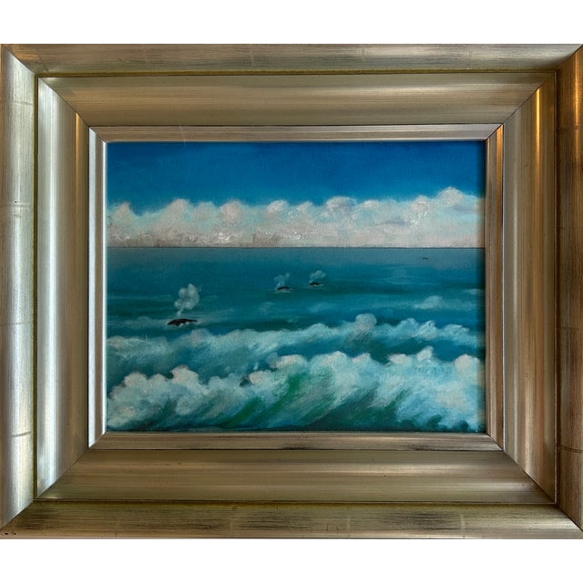 1990s Pt.Reyes Whales Print, Framed For Sale