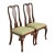 Ethan Allen Queen Anne Carved Cherry Wood Side Chairs or Dining Chairs, Pair For Sale