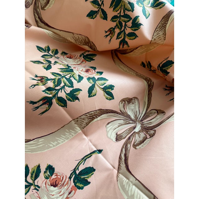 Textile Rose Cummings- Cumming Rose Chintz Fabric-2 Yards-100% Cotton For Sale - Image 7 of 8