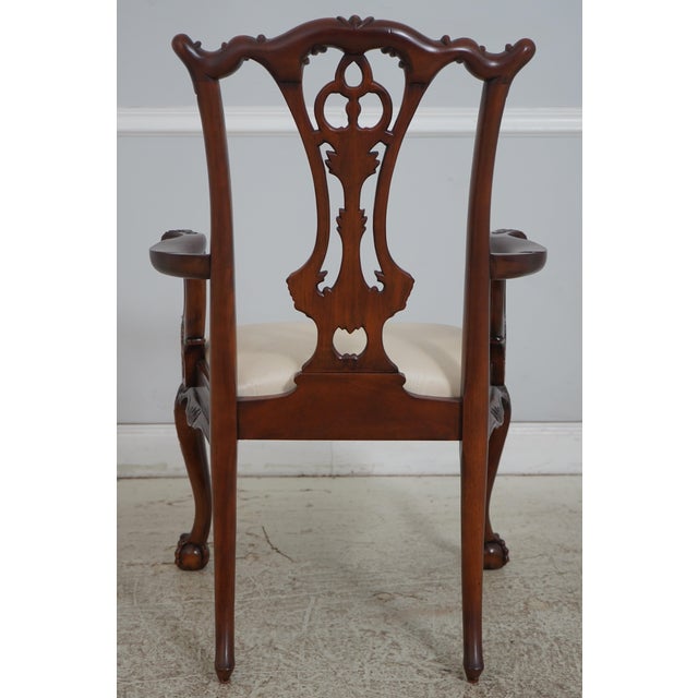 Maitland - Smith Set of 10 Maitland Smith Mahogany Dining Room Chairs For Sale - Image 4 of 18