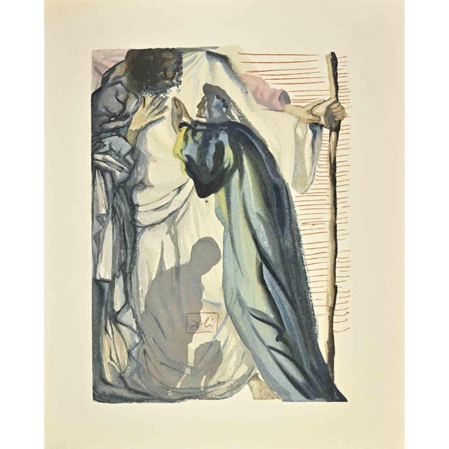 Modern Salvador Dali, Third Planet, Woodcut, 1963 For Sale - Image 3 of 3
