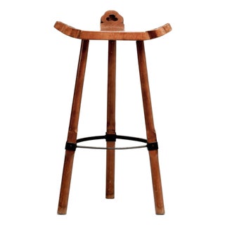 1960s Spanish Brutalist Bar Stool For Sale