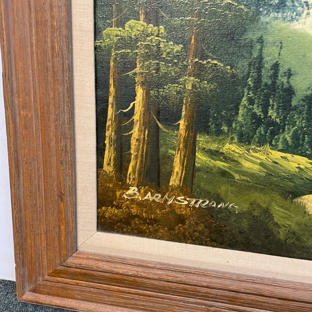 Late 20th Century Mountain Landscape Painting Chairish