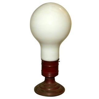 Vintage Pop Art Lightbulb Style Table Lamp For Sale