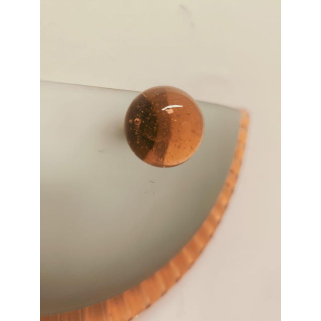 Wall Lamp with Salmon Murano Band, 1980s For Sale - Image 10 of 16
