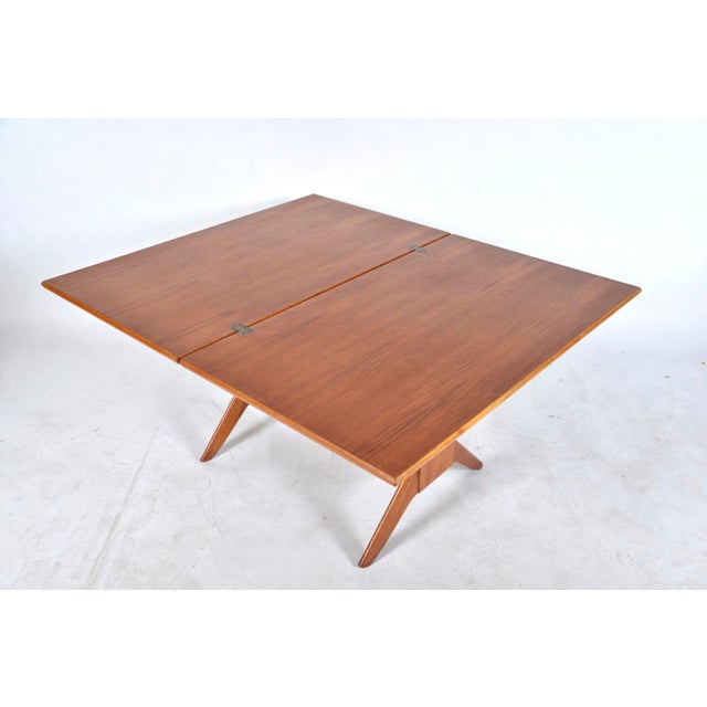 Mid-Century Modern Mid-Century Teak Metamorphic Dining Coffee Table by Wilhelm Renz, Germany, 1950s For Sale - Image 3 of 18