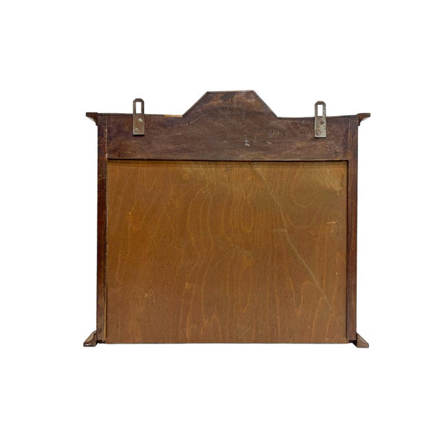 Vintage Walnut and Glass Wall Hanging Display Cabinet, 1950s For Sale - Image 10 of 12