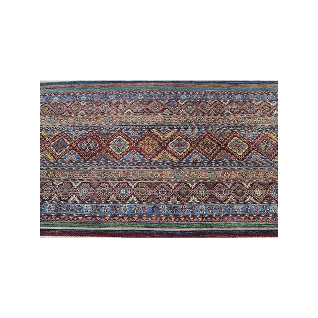 Red 1990s Handwoven Tribal Area Rug 9x13 For Sale - Image 8 of 8