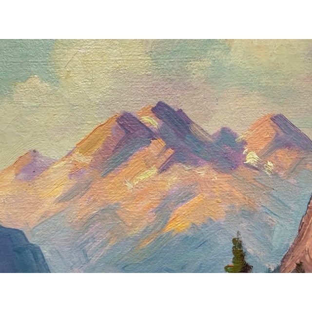 Harry Leonard Lopp Kintla Lake Oil Painting, Vintage For Sale In San Francisco - Image 6 of 12