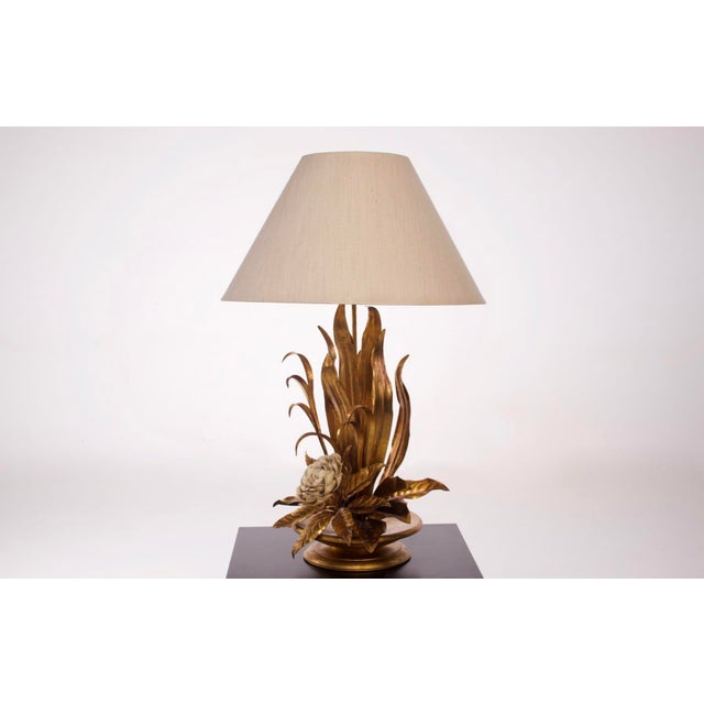 Mid-Century Modern Large Golden Lamp by Hans Kögl, 1970s For Sale - Image 3 of 13