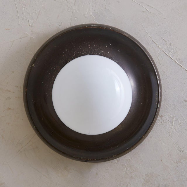 1960s Italian ‘Light Ball’ Sconce or Flush Mount in Bronze by Achille Castiglioni For Sale - Image 4 of 11