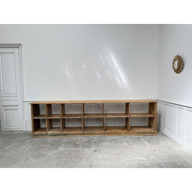 Industrial Antique Shop Shelf, 1920s For Sale - Image 3 of 8