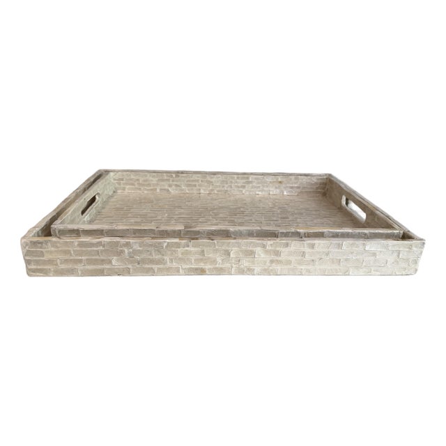 Inlaid Nesting Trays, 2 PCS For Sale