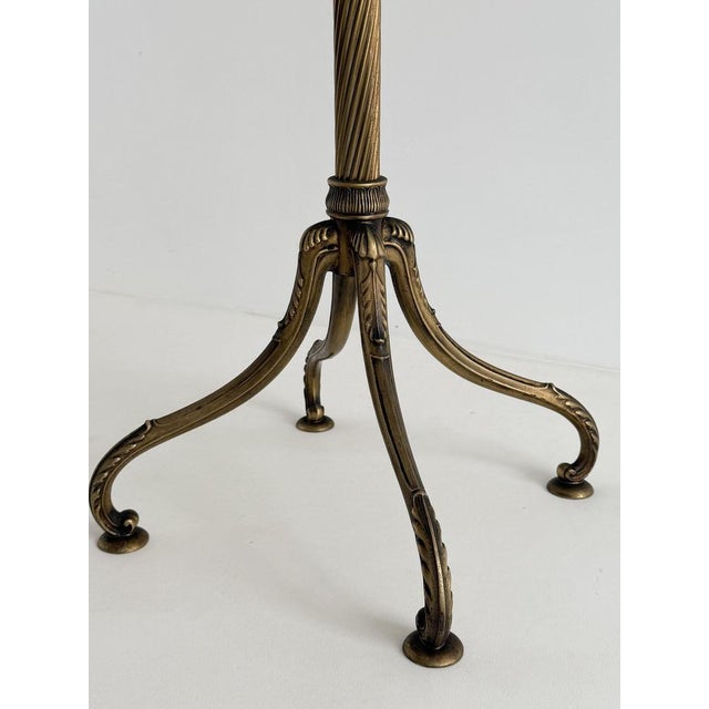 Vintage Brass Coat Rack with Shield Hooks and Twisted Column, 1960s For Sale - Image 17 of 18