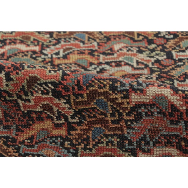 Textile Antique Khamseh Qashqai Wool Rug by Rug & Kilim,1890–1909 For Sale - Image 7 of 9