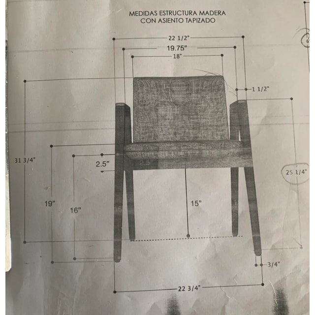 Mid century style walnut dining chair. Chair is made of walnut and made in the U.S.A. The chair is well made and new. The...