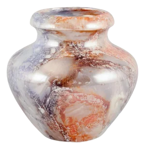Art Deco Marmor Ceramic Vase Arabia, Finland, 1932
