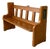 Yorkshire Oak & Pine Church Pew Bench with Hand-Carved Mouse, 1950s For Sale