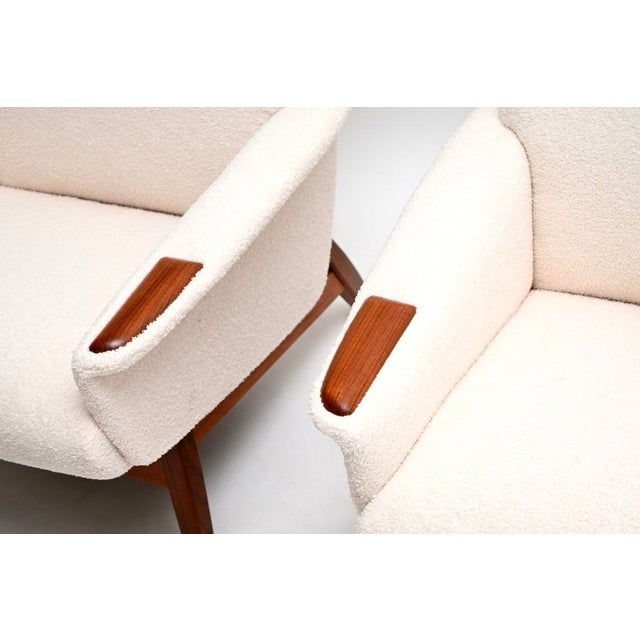 Brown Danish Teak Lounge Chairs, 1960s, Set of 2 For Sale - Image 8 of 11