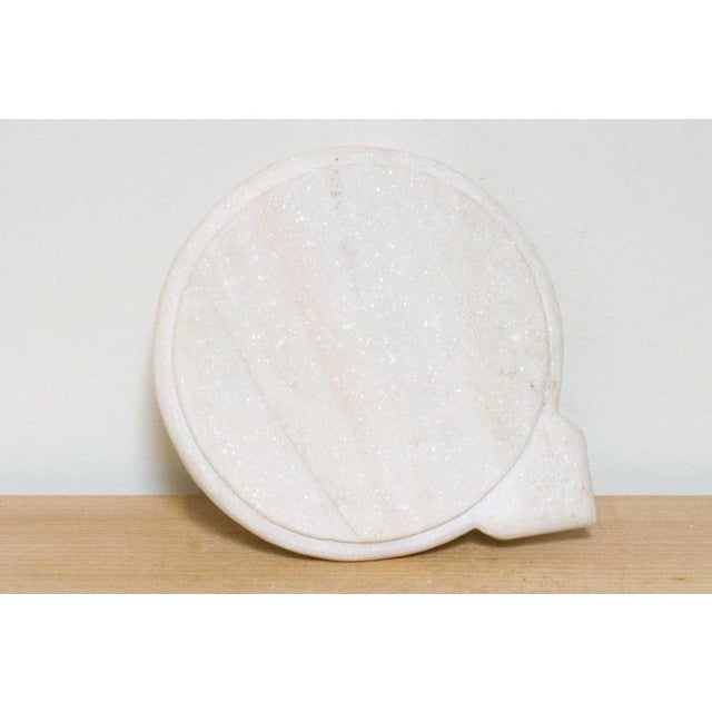 1990s Modern Marble Chapati Plate For Sale - Image 5 of 6