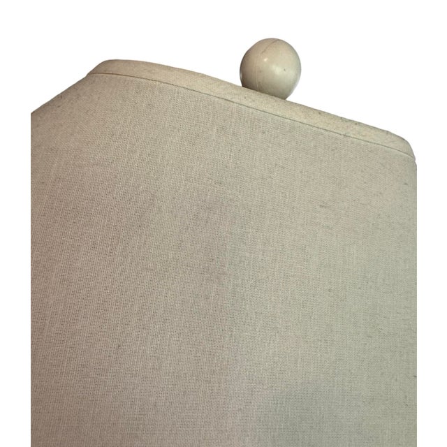 1980s Postmodern Oval Faux Tessellated Stone Lamps, a Pair For Sale In Tampa - Image 6 of 10