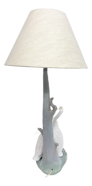 Sculptural Porcelain Table Lamp by Fulgencio Garcia for Nao, 1980s