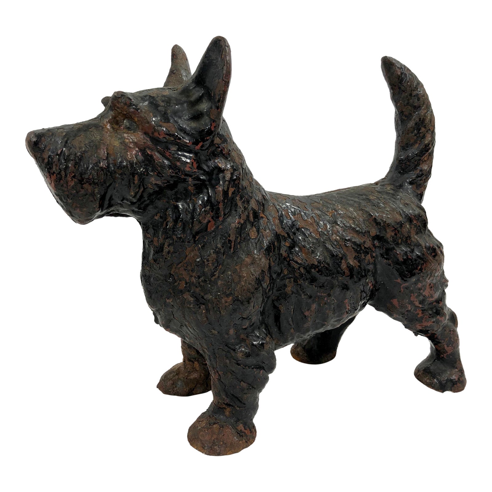 Vintage Cast Iron Scotty Dog Door Stop Chairish