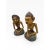 Large Vintage Indonesian Javanese Loro Blonyo Hand-Carved Polychrome Wood Bride & Groom Figures – Pair For Sale - Image 4 of 11