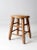 Vintage Low Wooden Stool For Sale - Image 6 of 12
