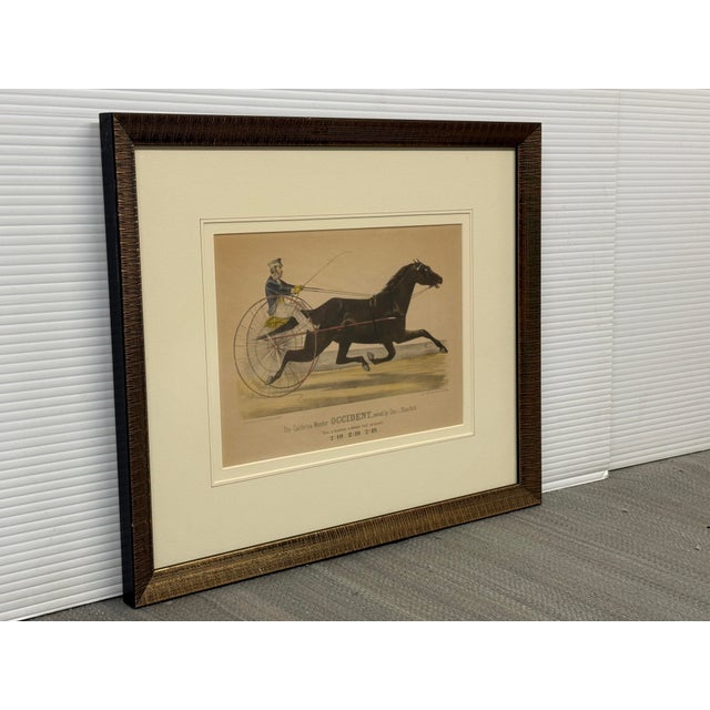 Design Plus Gallery presents The California Wonder Occident from Currier & Ives. The horse, Occident, was owned by Gov. L....