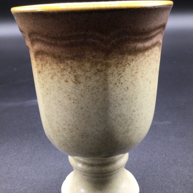 Mikasa Whole Wheat Pattern Stoneware Goblets for Hot or Cold Liquids - Set of 4 For Sale - Image 9 of 12