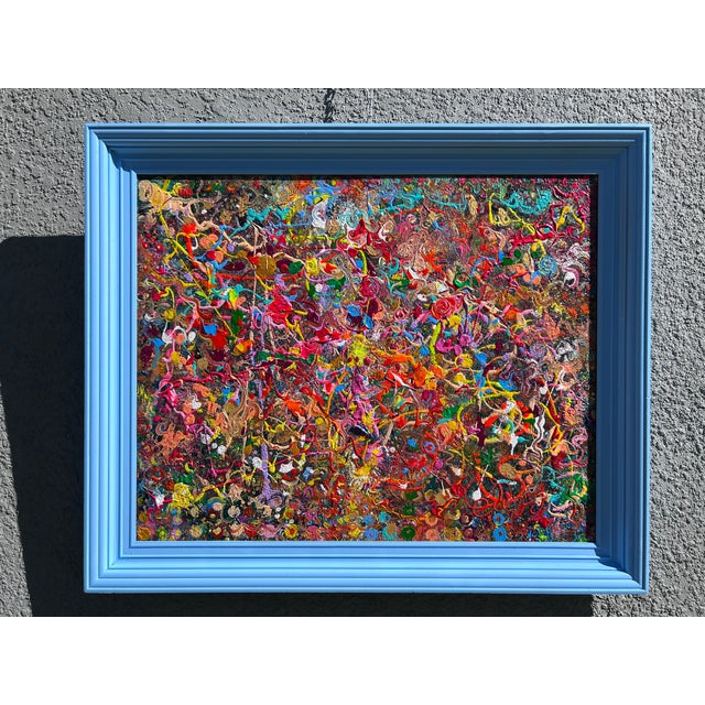 2020s Abstract Painting on Canvas by Serg Graff, "Welding Spatter", Coa For Sale - Image 5 of 10