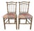 Pair of Vintage Faux Bamboo Side Chairs For Sale