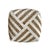 Asian Vintage Bamboo Beaded Tan & White Striped Box Small For Sale - Image 3 of 9