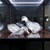 An authentic Baccarat full lead crystal pair of duck figurine, crafted in France during the late 20th century. This...