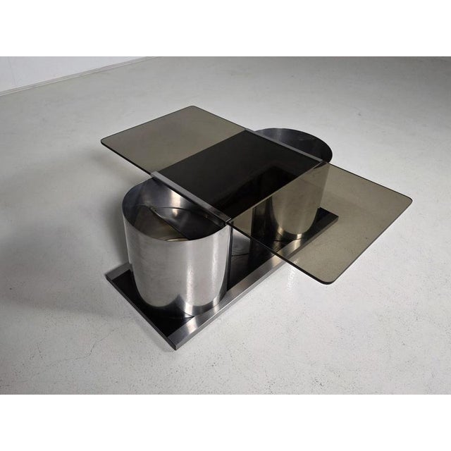 Coffee Table with Concealed Dry Bar by Ludovico Acerbis for Acerbis, Italy, 1970s For Sale - Image 4 of 8