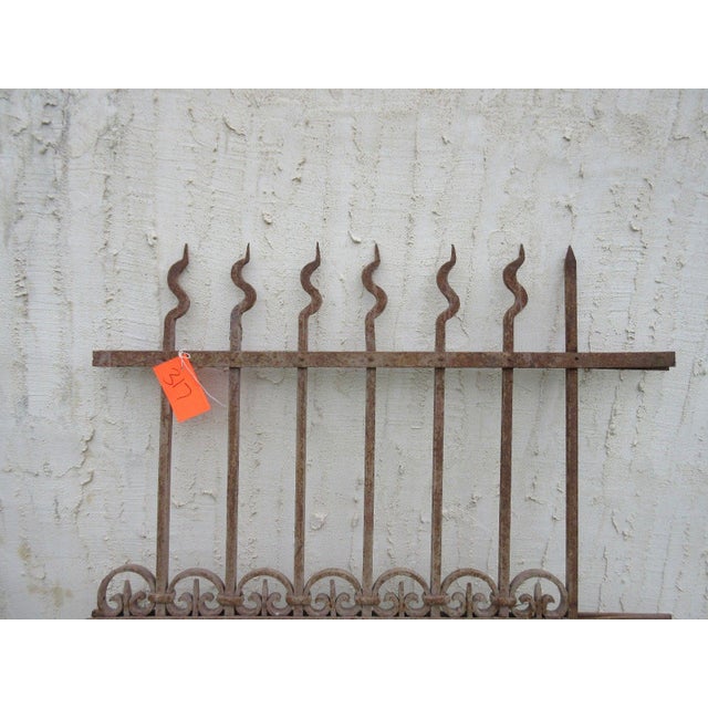 Victorian Antique Victorian Iron Gate For Sale - Image 3 of 7