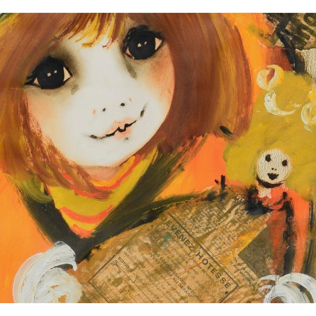 Petite Fille De Fleur - Mid Century Parisian Flower Girl Figurative by Roger Etienne For Sale In Monterey, CA - Image 6 of 10