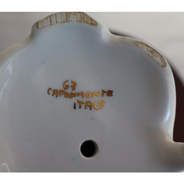 Baroque Ceramic Pieces in Capodimonte Ceramic, 1950s, Set of 5 For Sale - Image 10 of 18