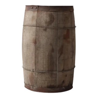 Antique Wooden Barrel For Sale