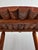 Brown Vintage Scalloped Round Cottage Pine Log Dining Table, Rustic & Handcrafted For Sale - Image 8 of 18