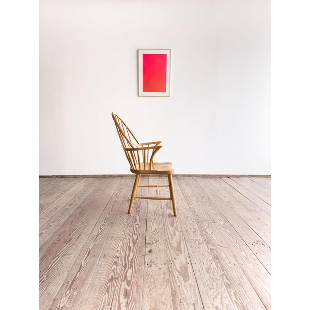 Mid-Century Modern Mid Century CH 18A Chair in Oak by Frits Hennigsen for Carl Hansen For Sale - Image 3 of 18