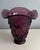 Satin Glass Poppy Relief Vase With Flared Rim For Sale - Image 4 of 11